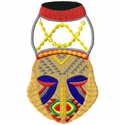 African Masks Embroidery Design 4 African Masks Embroidery Design 4